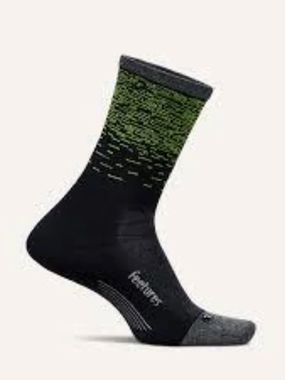 Feetures  Light Cushion Reflective Mini Crew Socks Size Medium NWT Light Wave